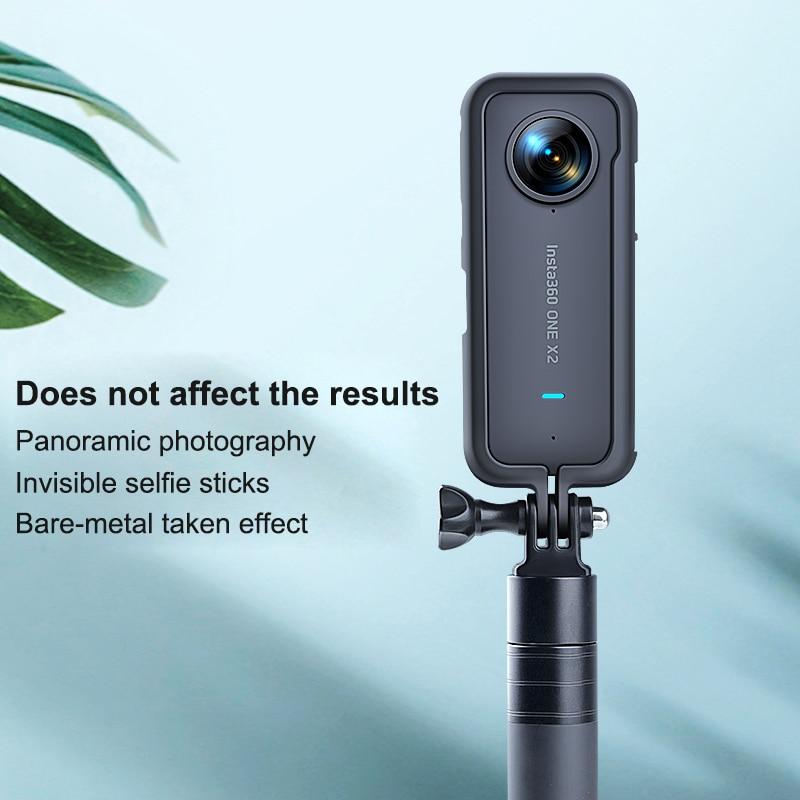 Pre Insta360 ONE X2 Ochranný rám Puzdro 1/4 Skrutkový otvor Adaptér pre statív kamery Montáž pre akčnú kameru Insta360 ONE X2