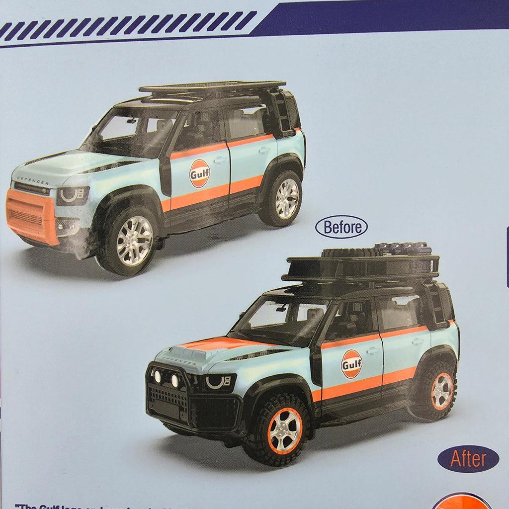 Assembly 1/43 Land Rover Defender 110 Alloy Modified Car Model Diecast Metal Toy Collection Valentine's Day Gifts with Boyfriend