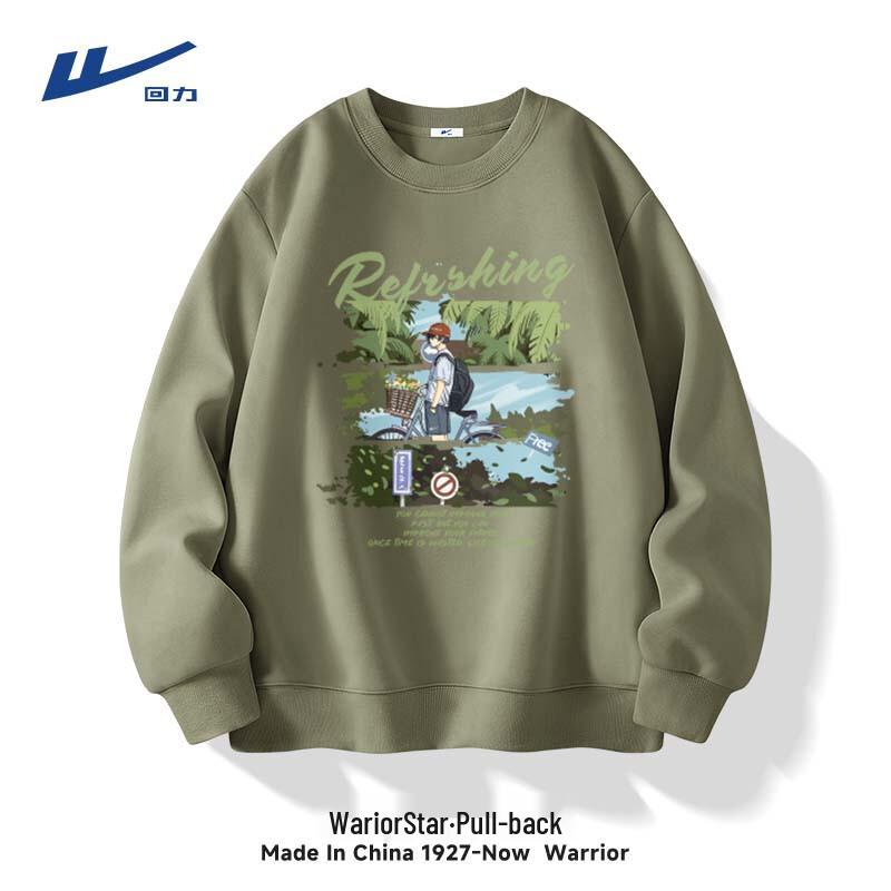 Warrior Men s Japanese Style Loose Crew Neck Sweatshirt M