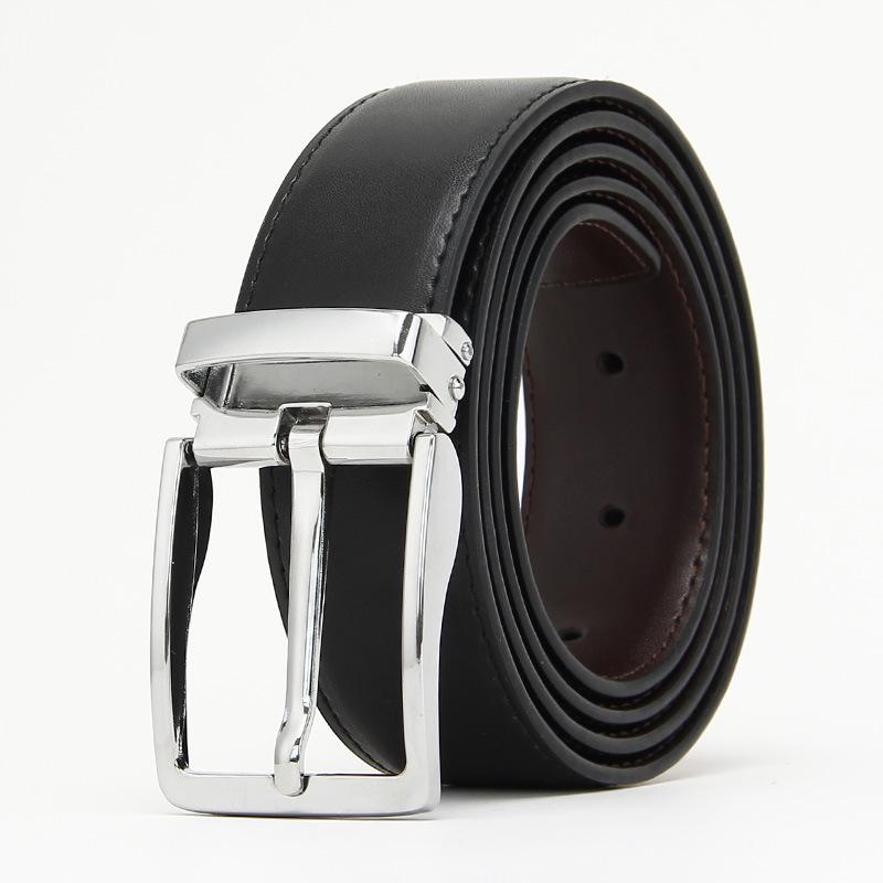 

Ремень из микрофибры с пряжкой-штифтом для мужчин Универсальный повседневный ремень из коровьей кожи для мужчин Ремень для мужчин 110-130CM