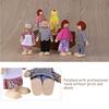 Wooden Happy Family Doll Kids  Puppet Joints Toy Birthday Gift