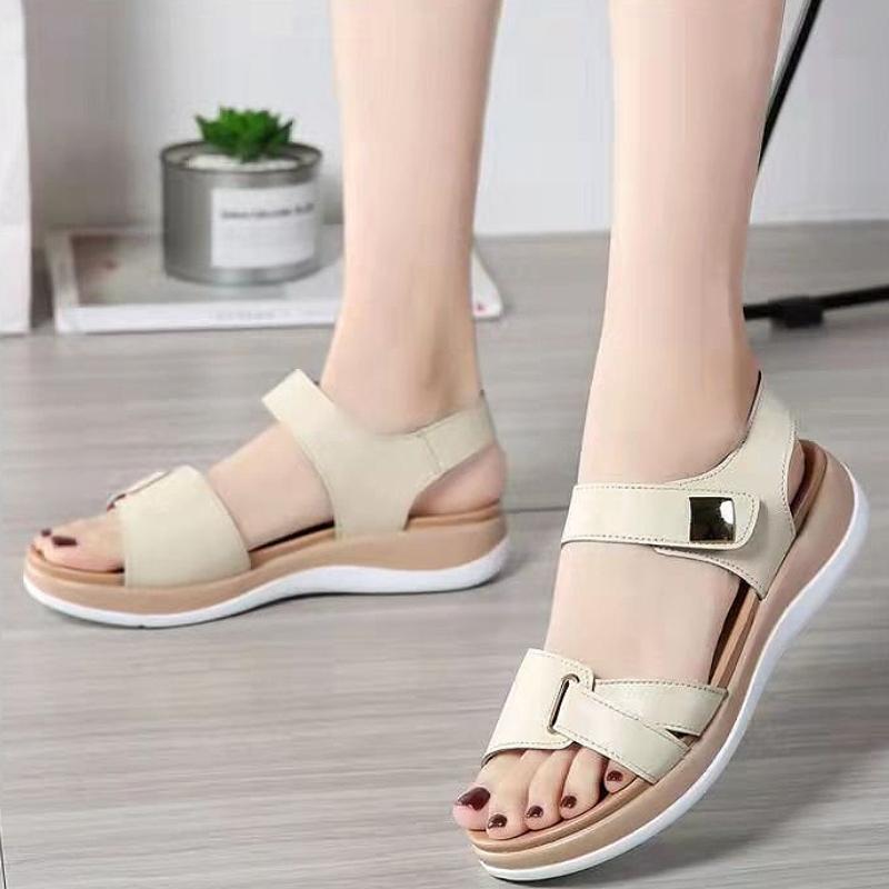 Sandalen für Damen Plateau Keilabsatz Offene Zehen Riemchen hinten Pantoletten Sommer Stadtspaziergang Strandurlaub Freizeit-Sandalen Sandalias Mujer 2025