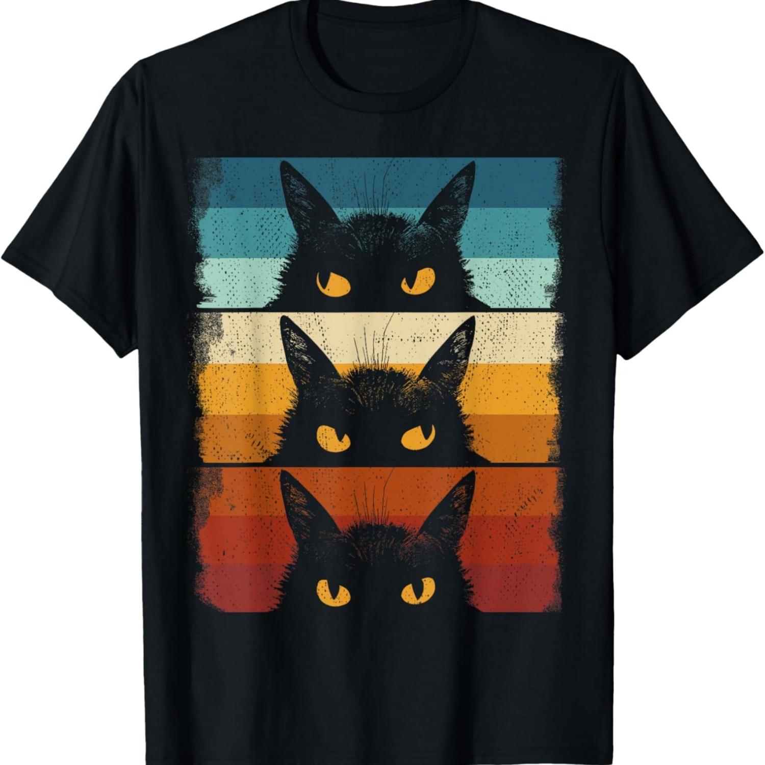 Cat Lover, Grumpy Black Kitten, Cat Mom, Cat Dad T-Shirt(6) S чёрный