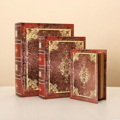 Retro Simulation Book Storage Box - Creative Bookshelf and TV Cabinet Ornament