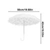 42CM Flower Lace Umbrella Wedding Decoration Vintage Embroidery Bridal Lace Parasol Photo Prop Outdoor Sun Shade Umbrella