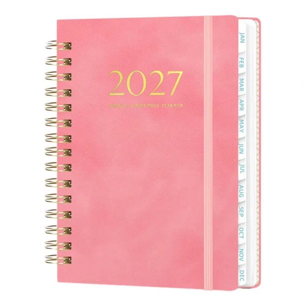 Thick Pages 2027 Weekly Planner Lightweight Spiral Planner 365-day Schedule Notebook  Work