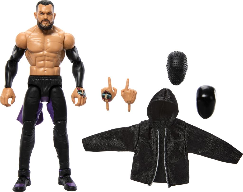 Mattel WWE Elite Action Figure & Accessory, Series #107 Finn Balor 6-Inch Collectible with 25 Points of Articulation and Interchangeable Hands