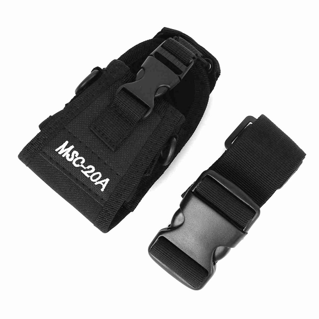 MSC 20A Universal Nylon Adjustable Two Way Radio  Walkie Talkie Waist Bag Protective Cover with Strap