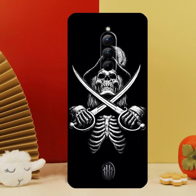 

Pirate Skull Case For Nubia Red Magic 10 Pro Plus 6 7 Pro 6S 7S 6R 5G RedMagic 9 8 8S 9S Pro Plus Cover Red Magic 5S