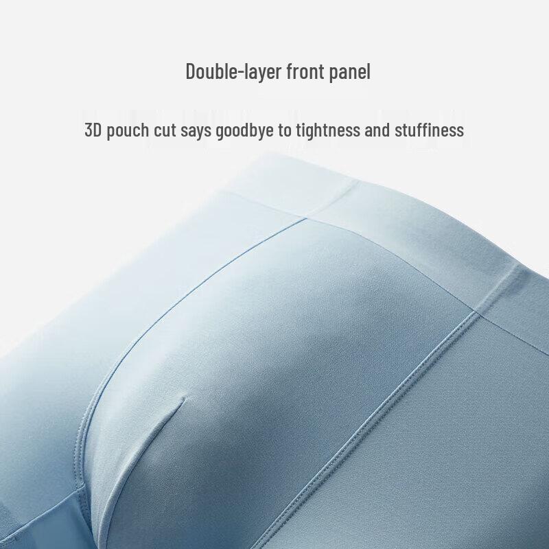 Shuya Men's 80S Tencel Modal 3A Anti-bacterial Boxer Briefs (3-Pack)