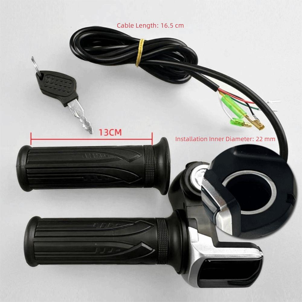 36V 48V Rower Elektryczny Manetka LCD Wyświetlacz Wskaźnik Mocy Hulajnoga Manetka Rączka Sterowanie Prędkością Blokada Kluczykiem Manetka Przyspieszacz