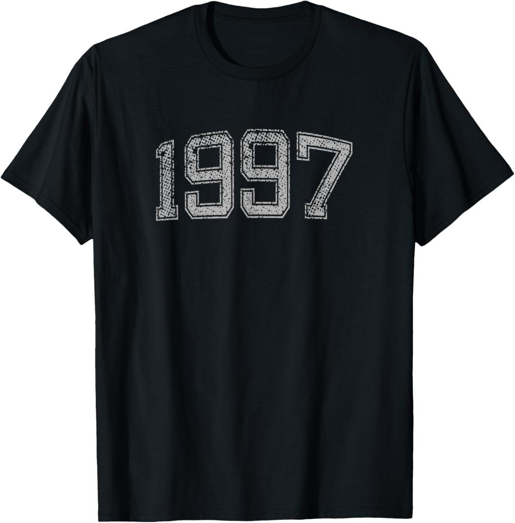 Classic 1997 Varsity Vintage College Style 27th Birthday TShirt Unisex Summer Streetwear Tops Short Sleeve Tee Graphic T Shirts