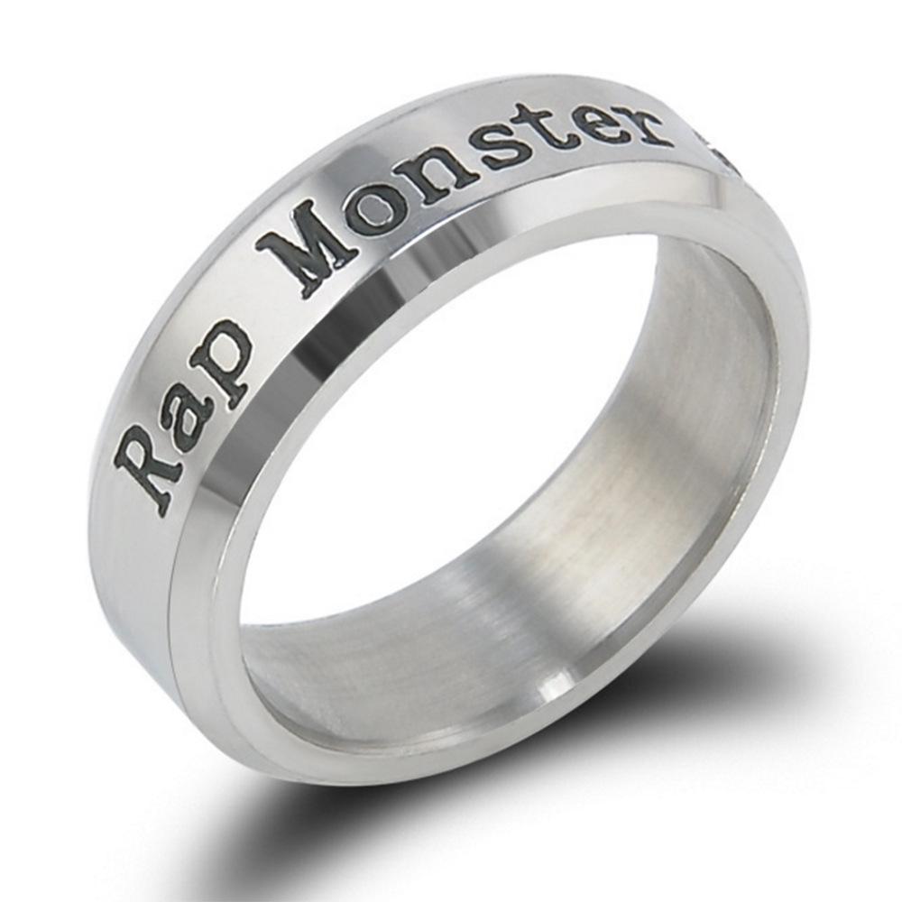 BTS Bangtan Boys Dual-Use 304 Edelstahl Stern Ring & Halskette für Damen