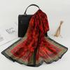 Spring and Summer New Chiffon Printed Silk Scarf Women's Middle Scarf Thin Versatile Sunscreen Shawl Yarn
