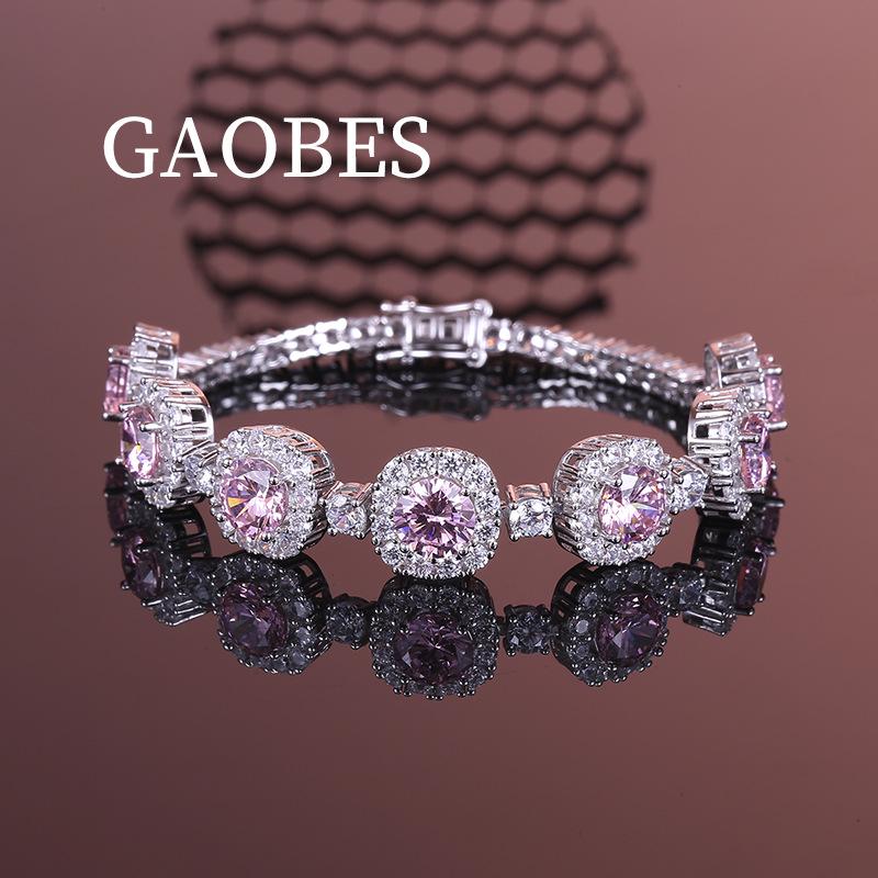 S925 Sterling Silver Diamond Women s Luxury Fashion Bracelet - Exquisite Princess Style 925 Silver