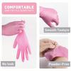 100PCS Pink Nitrile Disposable Gloves Powder & Latex Free Gloves for Kitchen Cooking Household Beauty Petcare Hair Dye Gloves