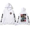 Anime Male and Female Demon Killer Kamado Tanjirou Genya Eye Pattern Casual Cool Zipper Hoodie