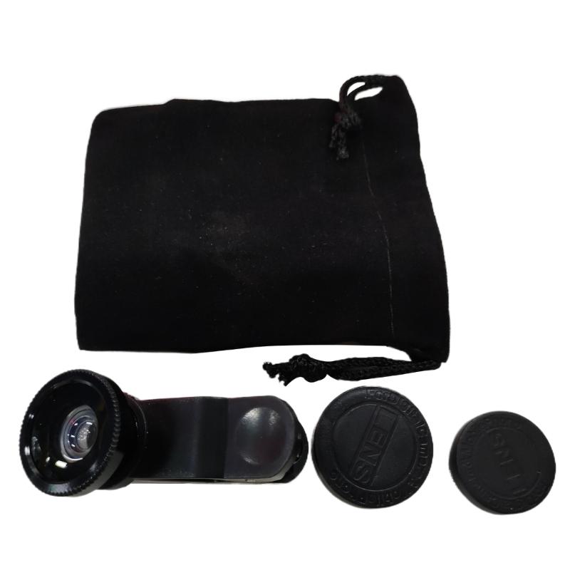 

3 In 1 Wide Angle Macro Fish Eye Lens Mobile Phone Camera Lens Universal Camera Lens for Most Phone Portable Clip Lens