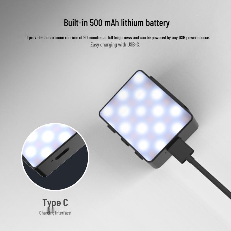 NEEWER M24 Dual-Color Fill Light for POCKET 3 Camera, Magnetic Soft Light for Easy Photography.