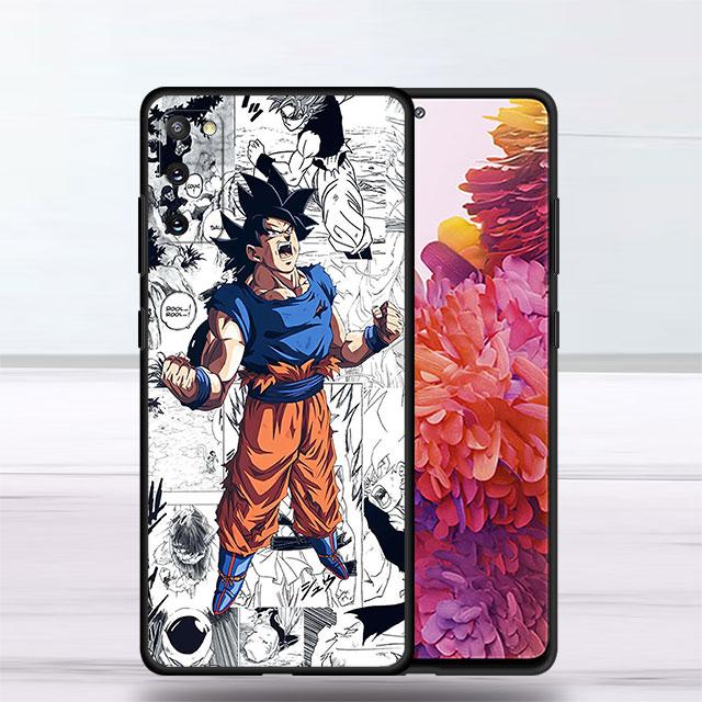 Anime Case for Samsung Galaxy S20 FE S9 S21 S10 S22 Ultra 5G S21 Plus S7 S10e S8 Black Soft Bumper Dragon G-Gokus Cover Funda