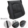 Driver Side Bottom and Top Lean Back Seat Covers Replacement Leather Black Compatible with Ford F250 F350 F450 F550 Lariat 2011 2012 2013 2014 2015