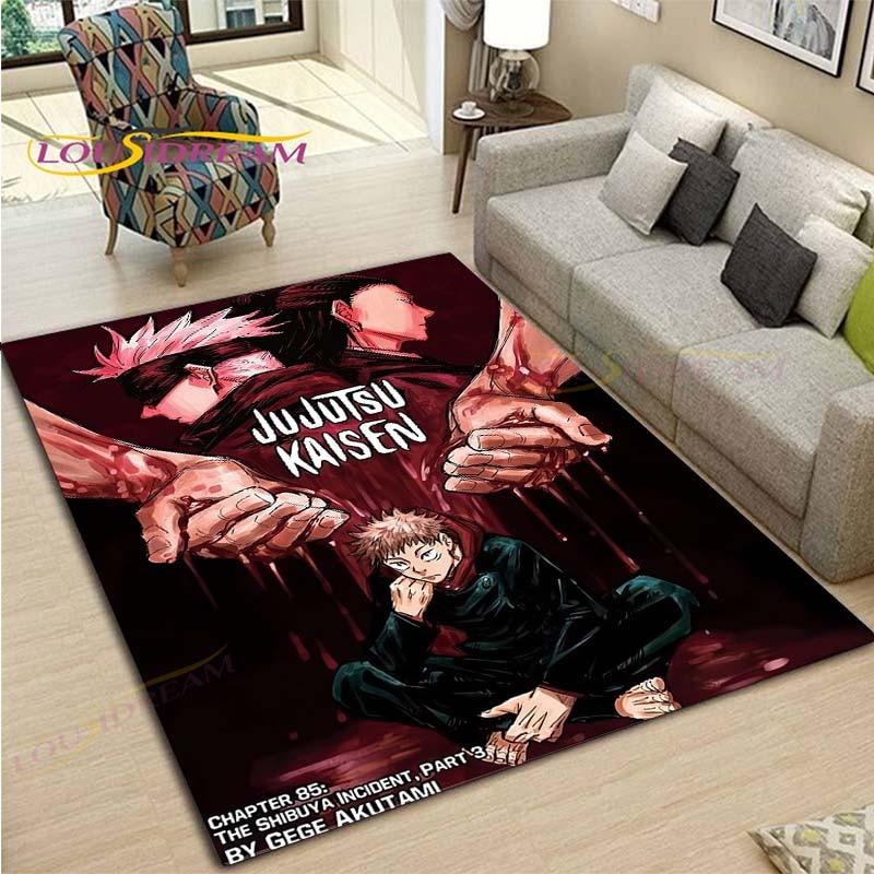 Cartoon Jujutsu Kaisen Floor Mat Door Mat Bathroom Non-slip Carpet Anime Carpet Printing Floor Mat Carpet