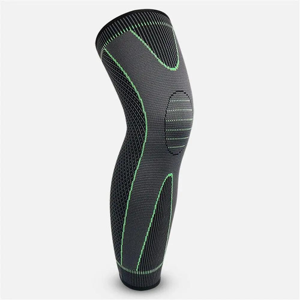 

1Pc Knee Support Brace Compression Sleeve Long Full Legs for Arthritis Running Gym Sport Knee Pads Pain Relief M