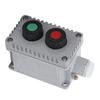Explosion Proof Button Box 220V 380V 10A Dual Start Switch IP65 IICT6 Aluminum Casting G3/4 Inlet 10 14mm Cable Range