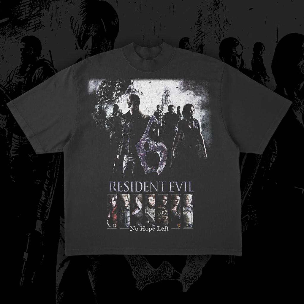 Retro Style Classic Horror Theme Game Resident Evil Peripherals Tshirts From The 1990s Unisex Graphic Print Tee Men Women Tops