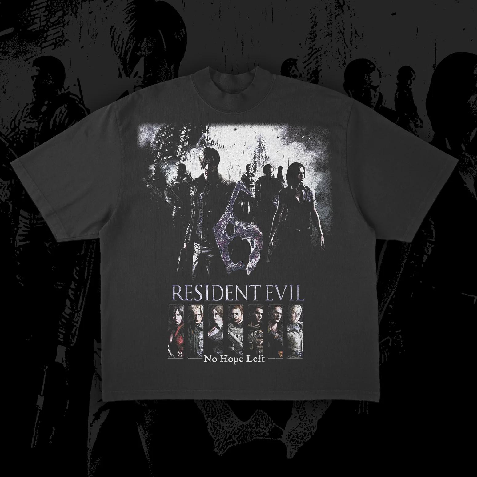 

Ретро Стиль Класична Тема Жахів Гра Resident Evil Аксесуари Футболки З 1990-х Унісекс Графічний Принт Футболка Чоловіки Жінки Топи XL