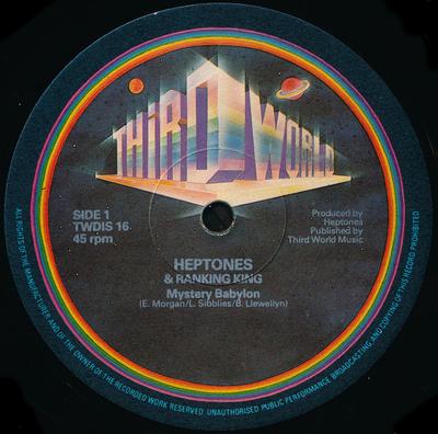 12inch Record HEPTONES & RANKING KING - Mystery Babylon / Sorrows TQDIS16 Third World UK Reggae, Ska & Dub Used