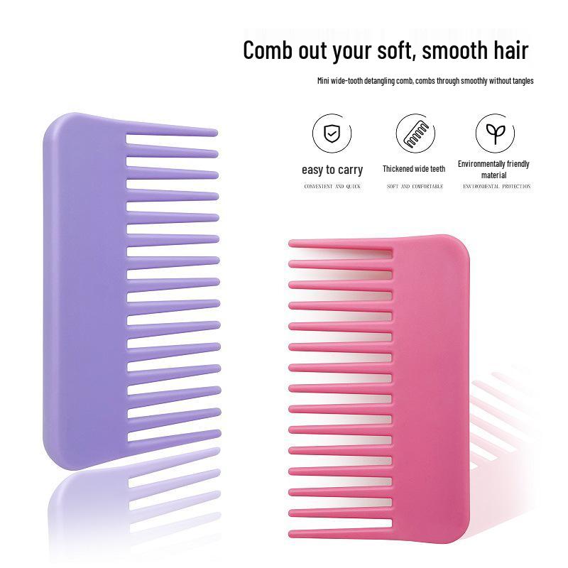 Matte Anti-Tangle Handheld Comb for Smoothing, Styling, and Scalp Massage