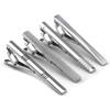 Set of 8 Men Tie Clip Alloy Texture Secure Hold Fashion Accessory Tie Clasps Tie Accessories for Formal and Casual Wear