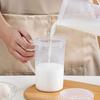 Milk Cup With Lid Yogurt Handle Cup Breakfast Cup Hot Milk Coffee Microwave Heating Measuring Cup With Scale Beverage Container