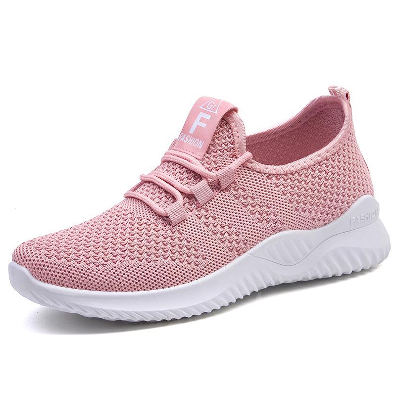 Jinshiyuan Women's Lightweight Mesh Running Shoes - Breathable, Comfortable Fly-Knit Casual Sneakers