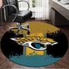 Jaguar Team Spirit Round Rug for Livingroom,Bedroom, Palyroom, Chair Rug, Area rug, Circle Carpet, Large Size Fan Christmas gift