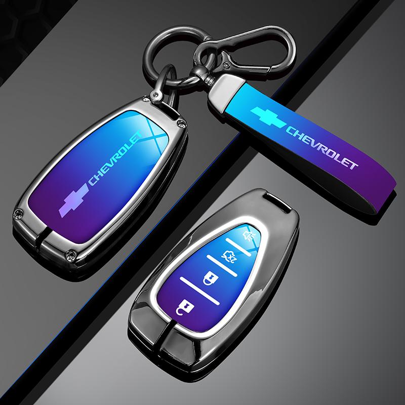 Zinc Alloy Car Flip Key Case Cover Shell Bag For Chevrolet Cruze Aveo Trax Sail Malibu Captiva Prism Spark Protector Accessories
