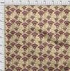 oneOone Baumwoll-Flex-Stoff Beige Asiatischer Blockdruck Stoff für Kleider Stoff Druckstoff nach Meter 40 Zoll
