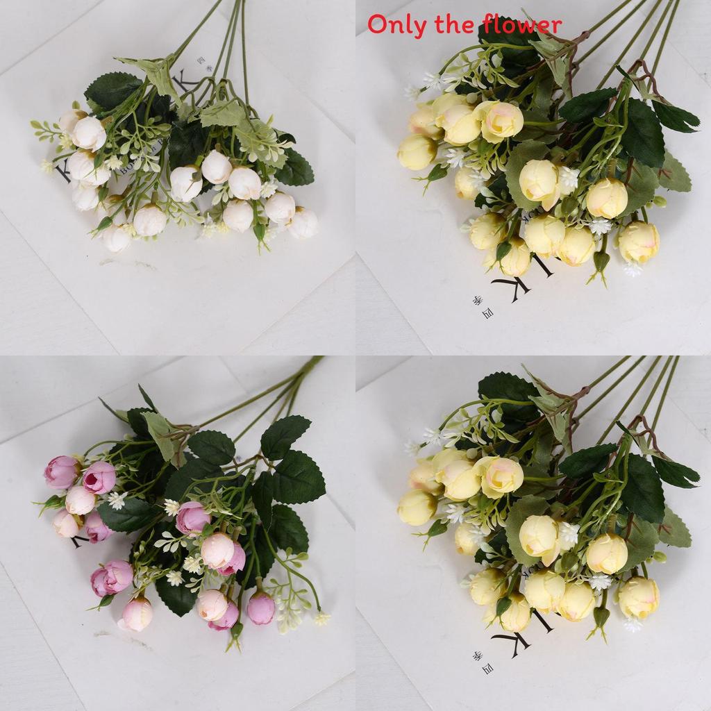 Realistic Silk Rose Floral Decor For Wedding Parties And Home Interior Styling