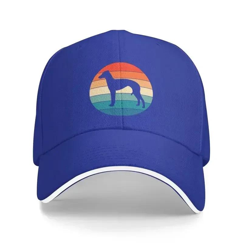 Custom Punk Vintage Retro Greyhound Dog Lover Baseball Cap for Men Women Breathable Dog Owner Dad Hat Performance