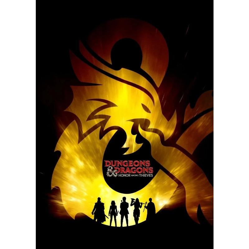 Classic Role-playing Games Poster, Dungeons and Dragons Retro Canvas Art, High Quality Prints,Perfect Wall Decor for Living Room