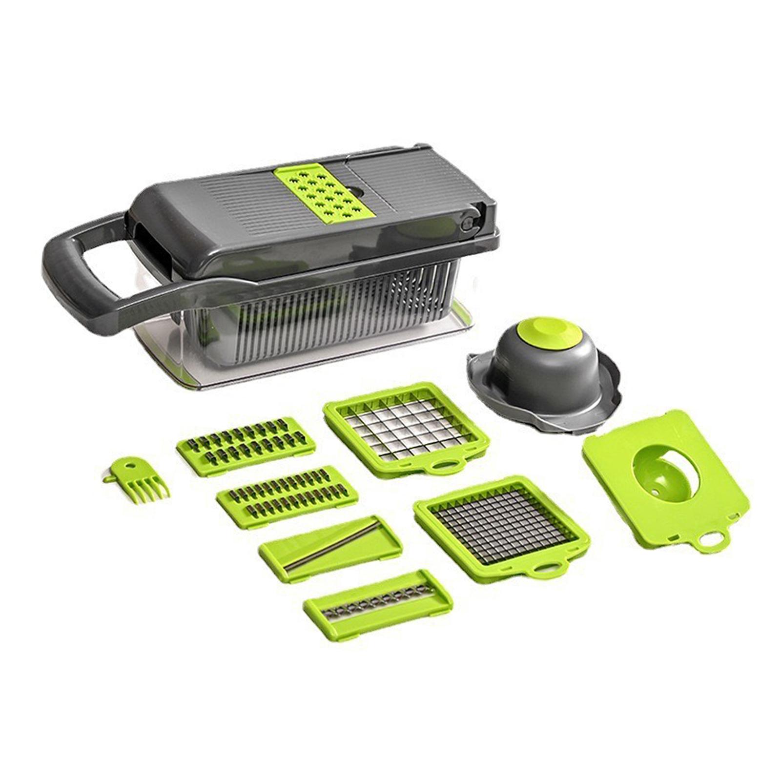 16 in 1 Multifunctional Vegetable Chopper Onion Chopper Handle Food Grate Food Chopper Kitchen tools Vegetable Slicer Dicer Cut