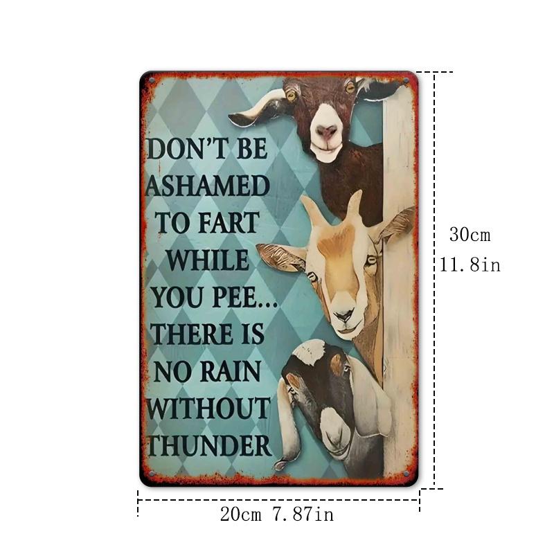 

Funny Donkey Slogan Metal Sign x Inch Iron Wall Decor Humorous Bathroom Art Square Hanging Iron Sign for Home 20x30cm（7.8x11.8inch）