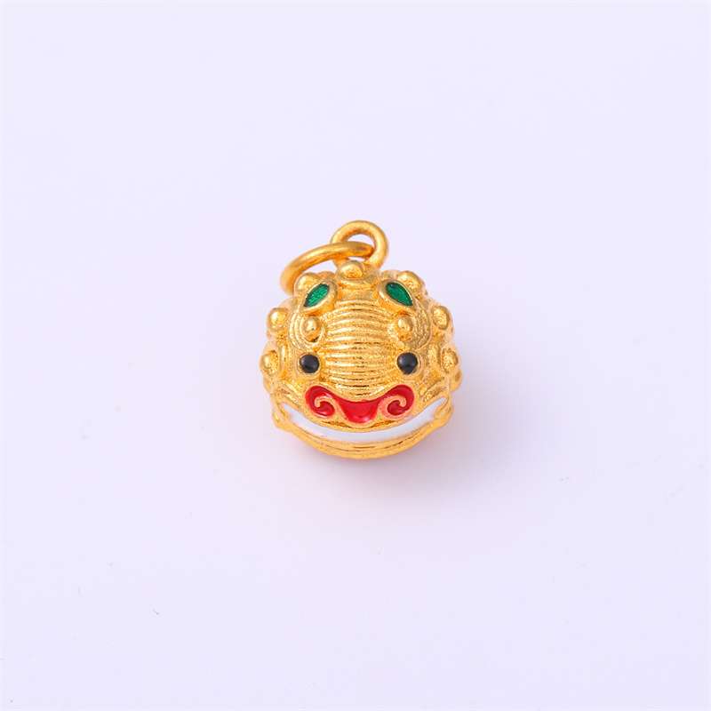 1Pc Enamel Color Sand Gold Copper Gold-plated Pendant For DIY Necklace Bracelet Earrings Jewelry Making Craft Accessories