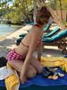 Koreanischer Stil Roter Karopunk-Bikini - Sexy High-Waist Zweiteiliger Badeanzug für den Urlaub 2026