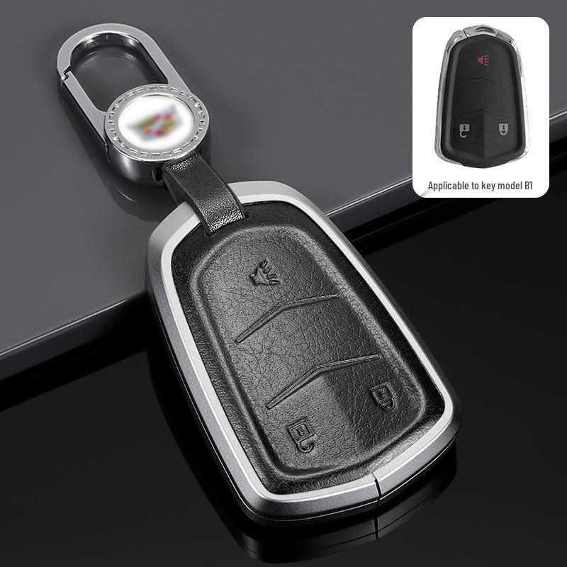 Cadillac Key Protective Shell: Fits XT4, XT5, XT6, CT4, CT5 - Original Car Key Cover with Buckle.