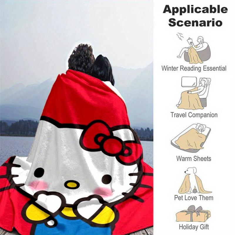 1pc. Hello Kitty Home Blanket - Office Blanket - Outdoor Blanket - Gift Idea - Suitable for All Seasonsz041708