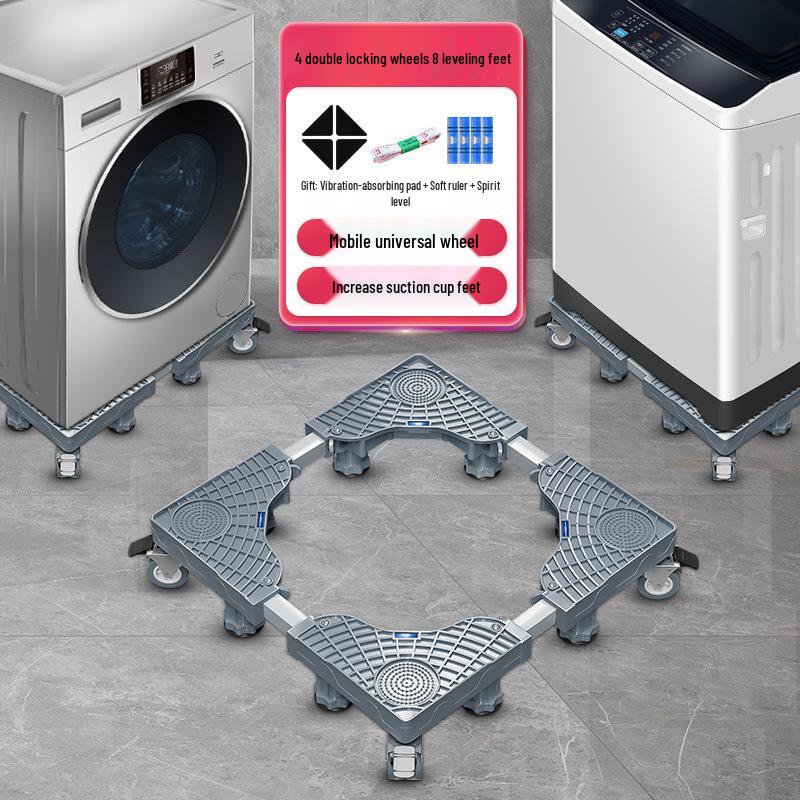 Adjustable Moisture-Proof Washing Machine Stand with Drum Impeller
