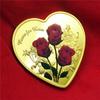 1 Stück 38 mm Herz Rose Valentinstag Gedenkmünze Ich liebe dich Emulation Valentinstag Spiel Währung Kopie Münze