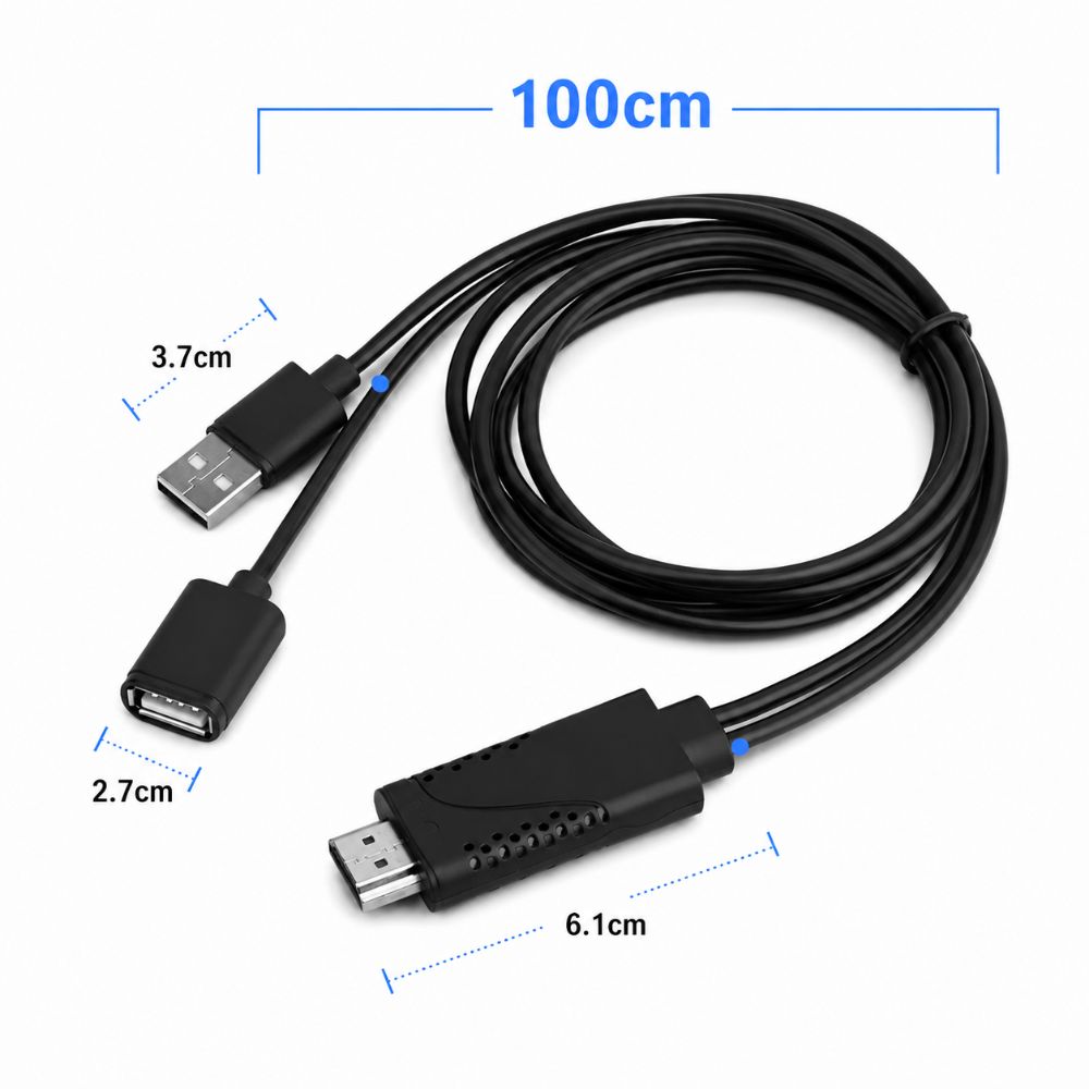 High Speed USB To HDMI Adapter Plug And Play HDMI Cables Projector Display Adapter  Projector
